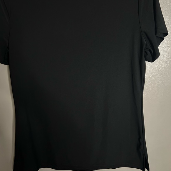 NWT Antthony Originals black slinky short sleeved top size S - Picture 11 of 11
